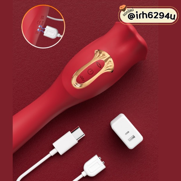 10 mode dual action oral vibrator red copy