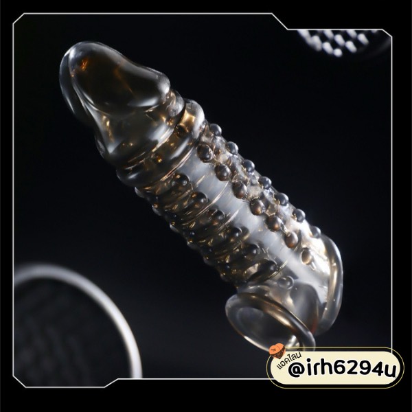 black sleeve condom for size enhancement