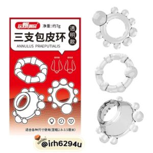 clear silicone cock ring set 3 pieces
