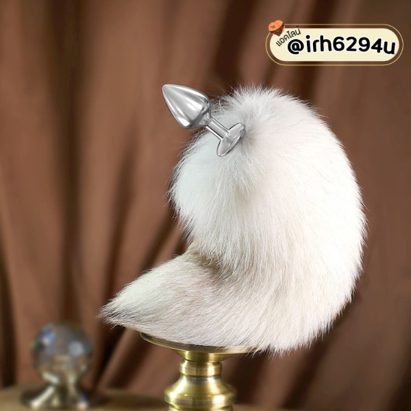 cosplay sex toy fox tail grey
