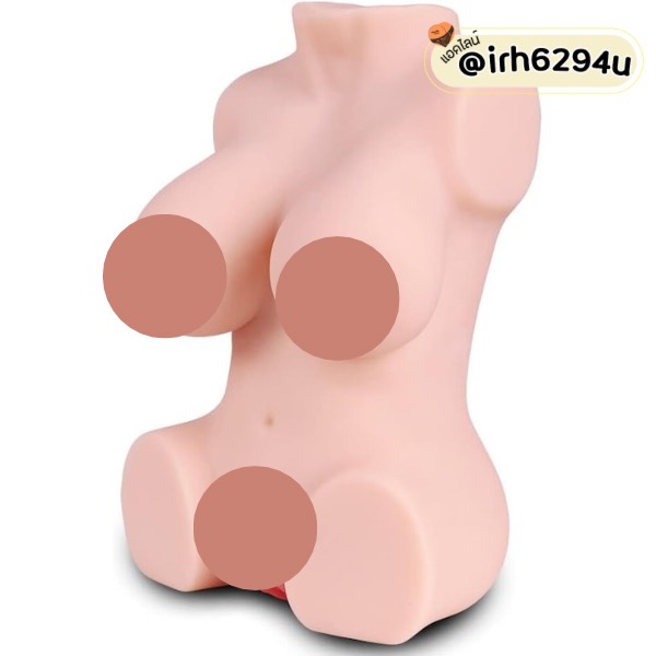 dual entry realistic 3d torso masturbator