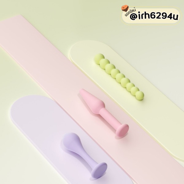 ergonomic anal plug trio for all genders