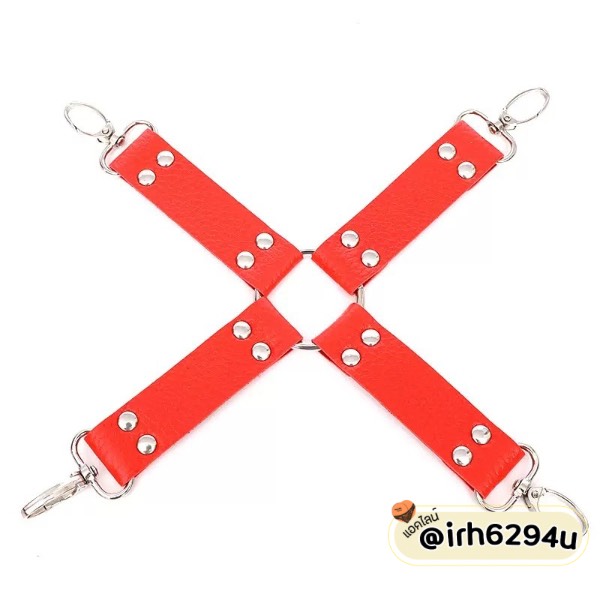 professional bondage restraint set red.