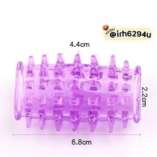 reusable soft spiky half sleeve sex toy