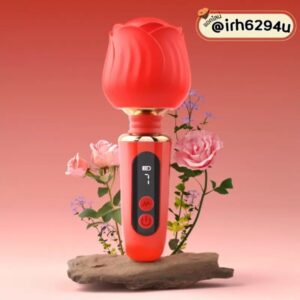เครื่องนวดกุหลาบ Rose Toy Digital Display สีแดงหรูหรา