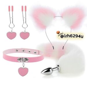 sakura pink roleplay cat set cosplay