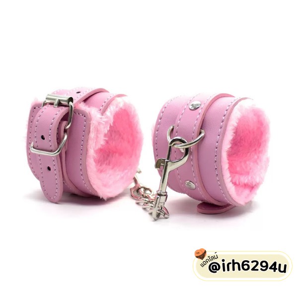 soft pink fur lined handcuffs for couples