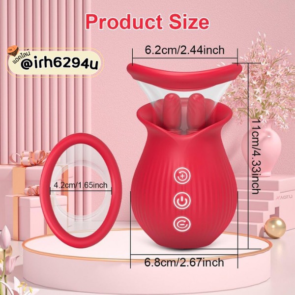 suction vibration licking rose sex toy